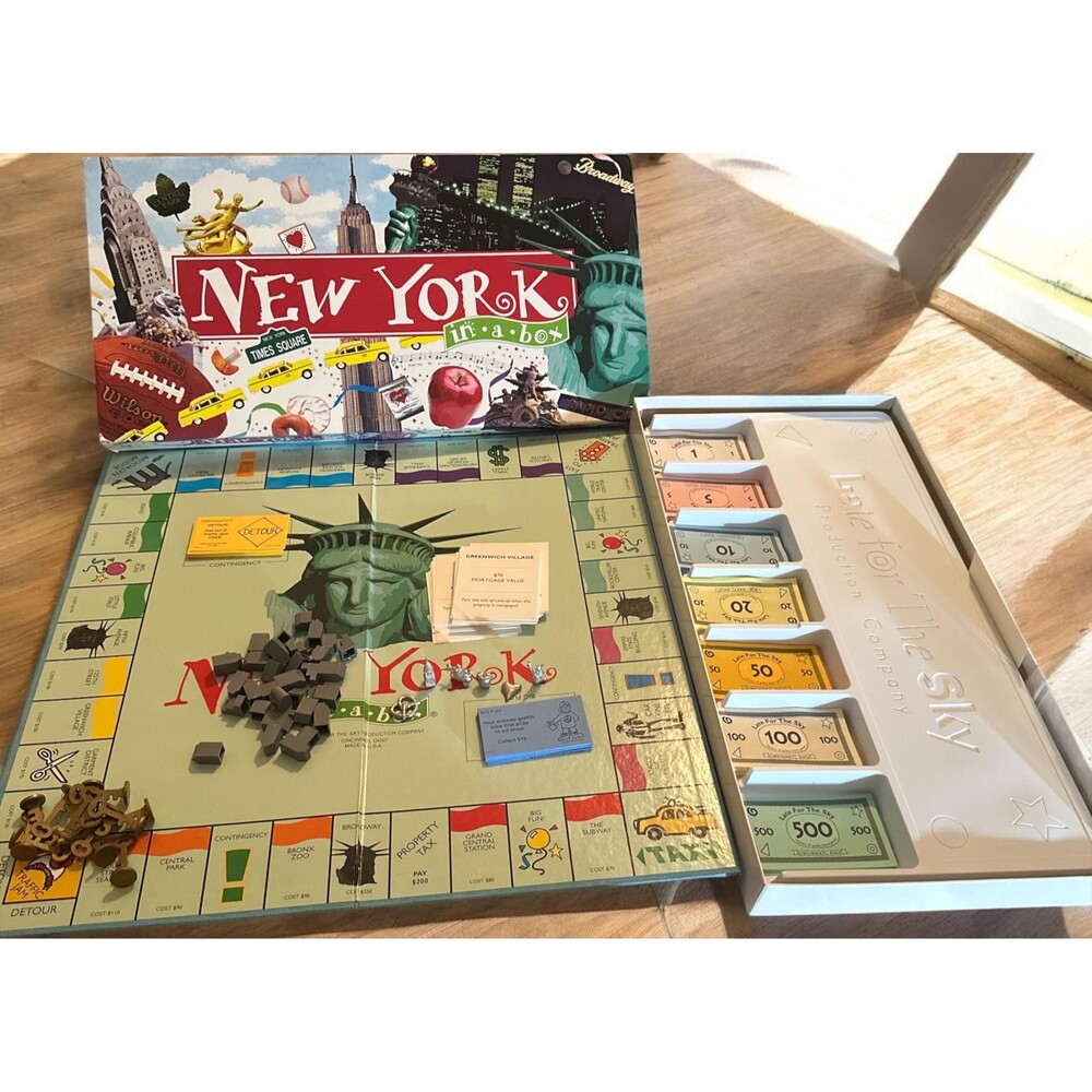Vintage 1987 NEW YORK in a box game by Late for the Sky